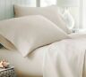 Fs-001 Sourisarka Fitted Sheet Luxurious All Sizes In Ivory Solid Cotton