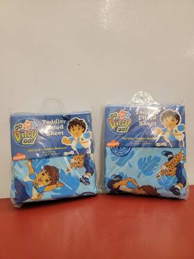 Funhouse 092317032171 2 Go Deigo Animal Rescuer Fitted Toddler Or Crib Bed Sheet New In Package