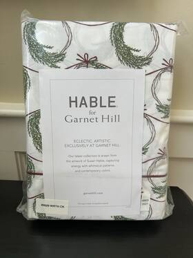 49929 Garnet Hill Wreath Ca King Sheet Set Percale Nwt New Christmas Holidays 49929 Garnet Hill Wreath Ca King Sheet Set Percale Nwt New Christmas Holidays