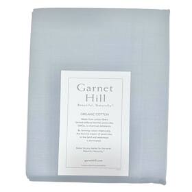 502471 Garnet Hill Siesta Solid Organic-cotton Percale Duvet Cover Sky Blue Dq