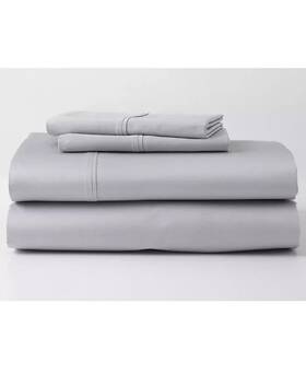 Ghostbed 810000330294 Gray Silver Supima Lyocell Sheet Set Full Msrp 182