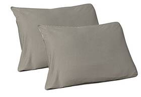 Gilbin 627394186587 100% Jersey Knit Cotton 2 Standard Pillow Case Grey Gilbin 627394186587 100% Jersey Knit Cotton 2 Standard Pillow Case Grey