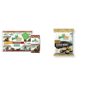 Gimme 445047562501 Organic Roasted Seaweed Sheets - Teriyaki 20 Count Roast