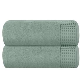 73555 Glamburg 100% Cotton Oversized 2 Pack Bath Sheets Sheet Jade