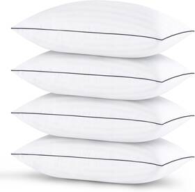 Bp4-001 Gohome Pillows Standard Size Set Of 4 - Bed Pack White