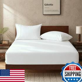 B0cgcpqn4b Gokotta Bamboo Rayon Fitted Sheet Twin Size Pillow Cases 100 Derived From