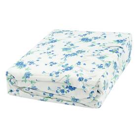 001gs3 Gold Coast Bibury Floral Blue Ruffled Queen Size Sheet Set 001gs3 Gold Coast Bibury Floral Blue Ruffled Queen Size Sheet Set