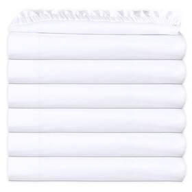 T200 Gold Textiles 856754008126 Pack Of 6 Queen White Fitted Sheets 60x80 15 Polycotton T200 Gold Textiles 856754008126 Pack Of 6 Queen White Fitted Sheets 60x80 15 Polycotton