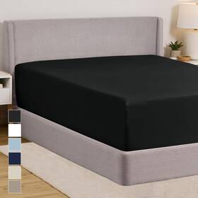 Gorilla Grip 840316701457 Fitted Sheets Stay In Place Full Size Bottom Bed Black Gorilla Grip 840316701457 Fitted Sheets Stay In Place Full Size Bottom Bed Black