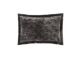 01901g531 Grace By Linen House Meyer Pair Pillow Sham Charcoal 50x75cm 01901g531 Grace By Linen House Meyer Pair Pillow Sham Charcoal 50x75cm