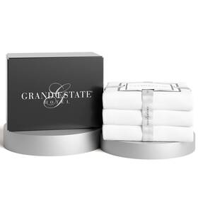 Grand Estate Hotel 840708170533 King Size Flat Sheets Only White Cotton-rich Quality Sheet