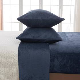 Great Bay Home 192020191421 Extra Soft Velvet Plush Full Micro Fleece Sheet Set Deluxe Non