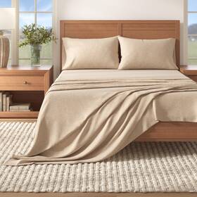 6880dcef8c3c9 Great Bay Home Cotton Blend Flannel 4-piece Sheet Set Heathered Sand Brown Queen 6880dcef8c3c9 Great Bay Home Cotton Blend Flannel 4-piece Sheet Set Heathered Sand Brown Queen