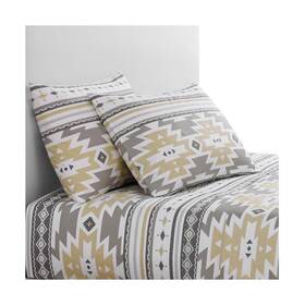 Ss1939-qn-oc H Hiend Accents Paseo Road By Desert Sage Western Bedding 4 Piece Queen Sheet S