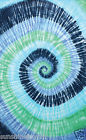 75196 Hanging Beach Tie-dye - Tapestry Sheet Hippy Green Spiral 60x90 Wall Blue