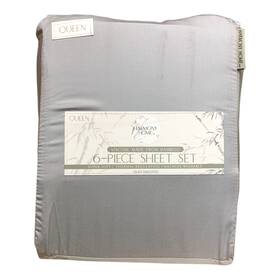 196789049382-p Harmony Home Cl 6-piece Sheet Set Viscoise Made From Bamboo Queen