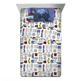 9b135j Hasbro Transformers Kids Twin Sheet Set Microfiber Multicolor 3-piece