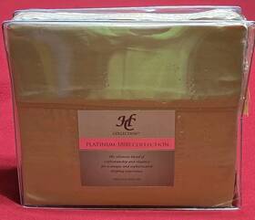 Synchkg081013 Hc Collection Twin Sheets - Taupe Platinum 1800 New