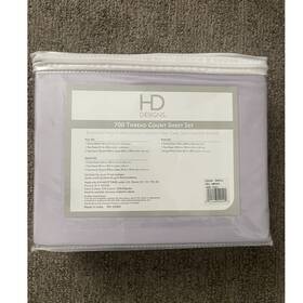0967437 Hd Designs 700 Thread Count Full Sheet Set 51% Cotton 49% Polyester Thistle