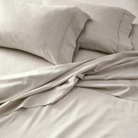 81905718 Hearth & Hand With Magnolia 4pc King M Lange Dyed Sheet Set Gray - And