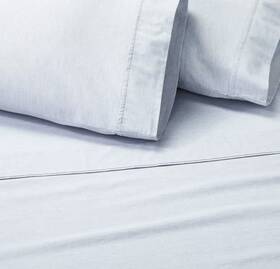 83030280 Hearth & Hand With Magnolia 4pc King M Lange Dyed Sheet Set Blue - And New Tags
