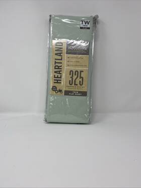 Heartland 444600404569 Twin Flat Sheet 325 Thread Count Lite Green Heartland 444600404569 Twin Flat Sheet 325 Thread Count Lite Green