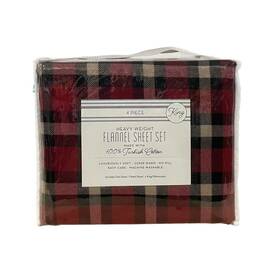 M597459 Heavy Weigth Flannel Sheets Set King Size 100 % Turkish Cotton Super Warm Easy Care 4 Pcs
