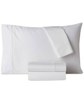 H1492 Heritage Home 734737756168 White 800-thread Count Cotton-blend 4-pc. Sheet Set Full