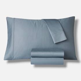 Heritage Home 734737756250 Blue 800-thread Count Cotton-blend 4-pc. Sheet Set Queen