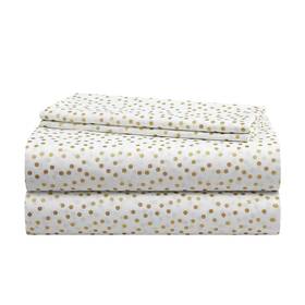 Heritage Kids 784857842395 Full Sheet Set 4 Piece Gold Dot Pattern Cozy And Durable Heritage Kids 784857842395 Full Sheet Set 4 Piece Gold Dot Pattern Cozy And Durable