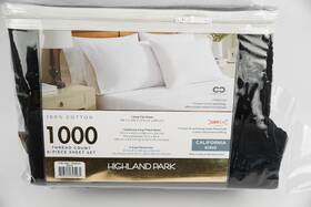 Highland Park 806222695464 New Open Pk 1000tc California King Pima Cotton 6pc Black Sheet Set Highland Park 806222695464 New Open Pk 1000tc California King Pima Cotton 6pc Black Sheet Set