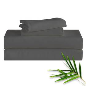 H042 Hitime 4pcs Bamboo Sheet Set With Deep Pocket Hotel Style Queen Size Bed Sheets
