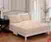 Hm004leaf08501f-tan H M Honeymoon 4pc Bed Sheet Set Full Size Ivory Bedding Deep Pocket Super Soft