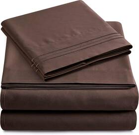 Hogar 705353387609 Home - Queen Size Bed Sheet Set Luxurious Feeling 2000 Breathable And Coolin