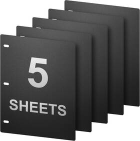 11x8.5in Homakover 445034843897 1mm Thick Full Flat Sheet Lifters Protect Binder Page For 3-ring