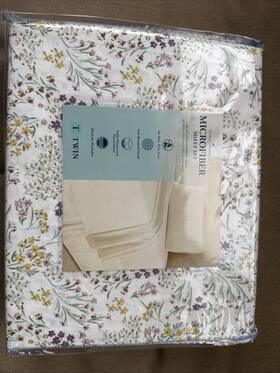 Home Classics 400510777346 Multi Floral Microfiber Twin Sheet Set New