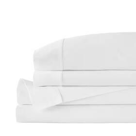 Home Decorators Collection 445025050068 Luxury Organic Cotton 4-piece King Sheet Set In White