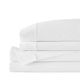 Hd001l Home Decorators Collection Sheet Set Queen 4-piece Cotton With Pillow Case Machine Wash White Hd001l Home Decorators Collection Sheet Set Queen 4-piece Cotton With Pillow Case Machine Wash White