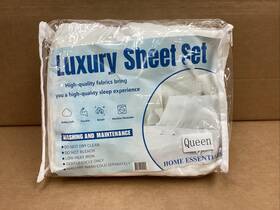 Home Essentials 780518051595 Queen-sized Luxury Sheet Set From The White New