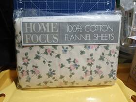 Sheet-103 Home Focus 400169336000 100% Cotton Flannel King Size/cal Flat Inch X 107 -miop Sheet-103 Home Focus 400169336000 100% Cotton Flannel King Size/cal Flat Inch X 107 -miop