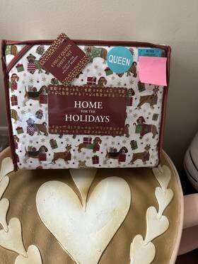 Rn165703 Home For The Holidays New Release Queen Size Dachshund Dog And More Christmas Sheet Set Rn165703 Home For The Holidays New Release Queen Size Dachshund Dog And More Christmas Sheet Set