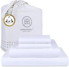 Home Linen 445001435452 Egyptian Cotton Queen Sheet Set 100% Certified Sheets For Quee