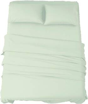 Vt19d203 Home&love Sheets Set Breathable And Cooling Sheets-hotel California King Mint