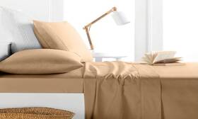 2332-taupe-q Home Sweet Dreams Milano 1000 Thread Count 4 Pc Sheet Queen - Taupe