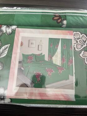 Hc-6pc Homecollection 8pc Sheet Set With Curtains Hc-6pc Homecollection 8pc Sheet Set With Curtains