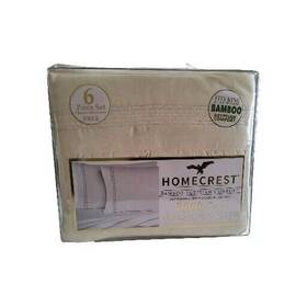 Homecrest 851623006289 Bamboo Egyptian Comfort 3000 Series 6 Piece Sheet Set King New Yellow Homecrest 851623006289 Bamboo Egyptian Comfort 3000 Series 6 Piece Sheet Set King New Yellow