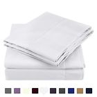 D01v165b Homeideas Piece Bed Sheet Set Queen White Brushed Microfiber Bedding