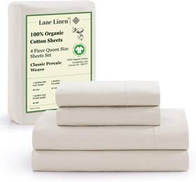 Homespun 445011433431 Lane Linen 100% Organic Cotton Queen Sheet Set 4pc Sheets Size Bed Homespun 445011433431 Lane Linen 100% Organic Cotton Queen Sheet Set 4pc Sheets Size Bed