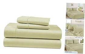 Homespun 810083901589 Luxury 100% Egyptian Cotton Bed Sheets - 1000 Thread Count 4 Queen 14 Seafoam Homespun 810083901589 Luxury 100% Egyptian Cotton Bed Sheets - 1000 Thread Count 4 Queen 14 Seafoam