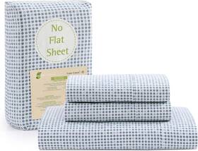 Ogn160fs-kg-pkdt Homespun Lane Linen 100% Organic Cotton King Size Fitted Sheet Only 3-piece Set 1 Fitte